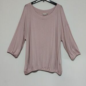 Rose Mauve Top / Size 2X